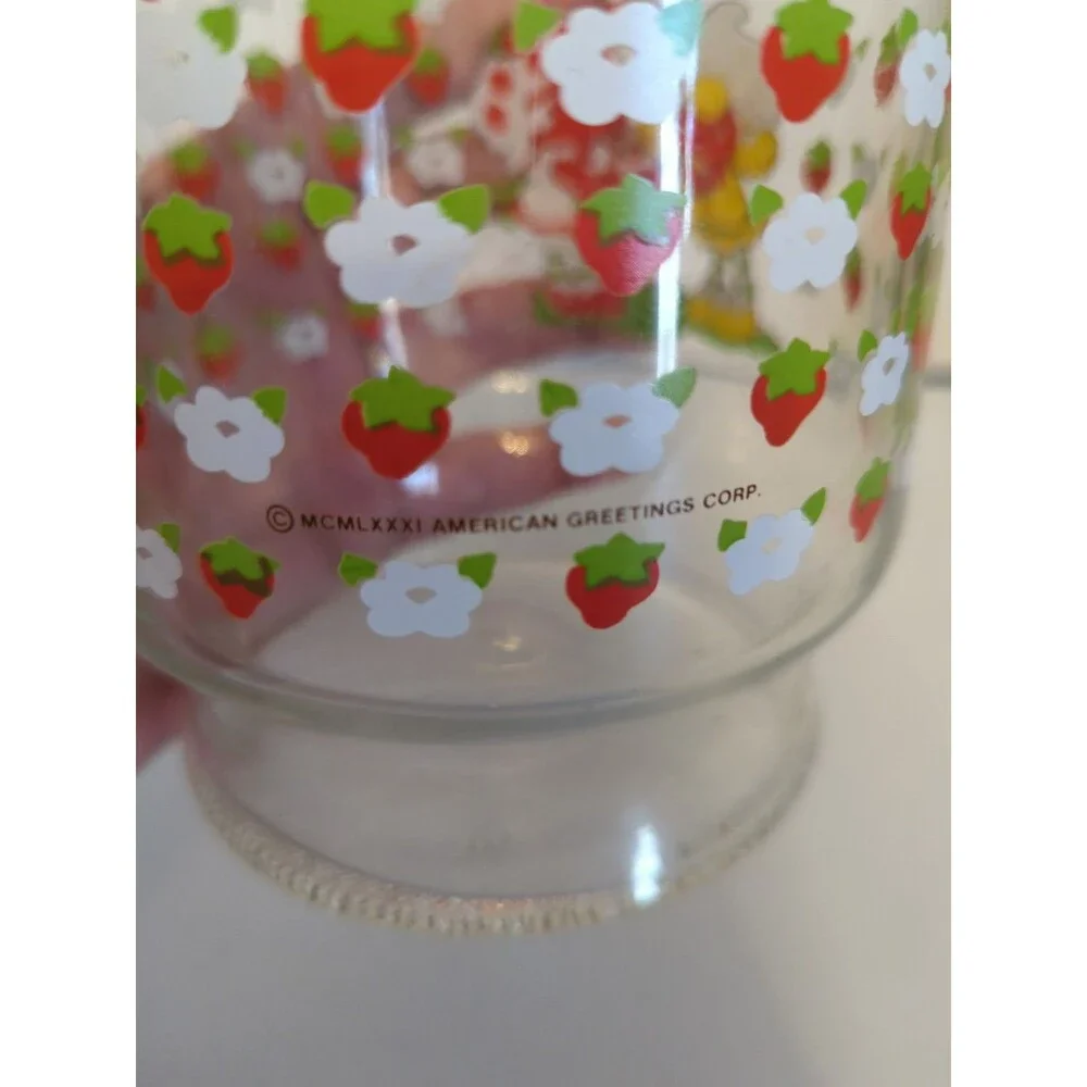 Strawberry Shortcake Juice Carafe Lemon Meringue Berry Tasty Pitcher 1981